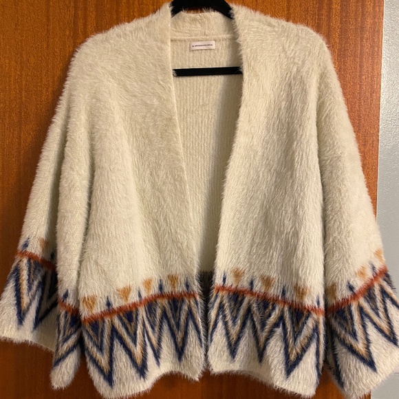 Anthropologie eyelash open cardigan sweater - Picture 1 of 1